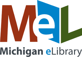 Logo for Michigan eLibrary (MeL) with the letters MeL in large font and Michigan eLibrary written below in smaller text.
